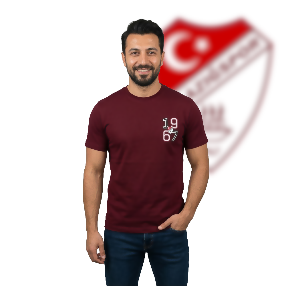 Elazığspor "Miras 1967" Koleksiyonu Bordo Taraftar Tshirt