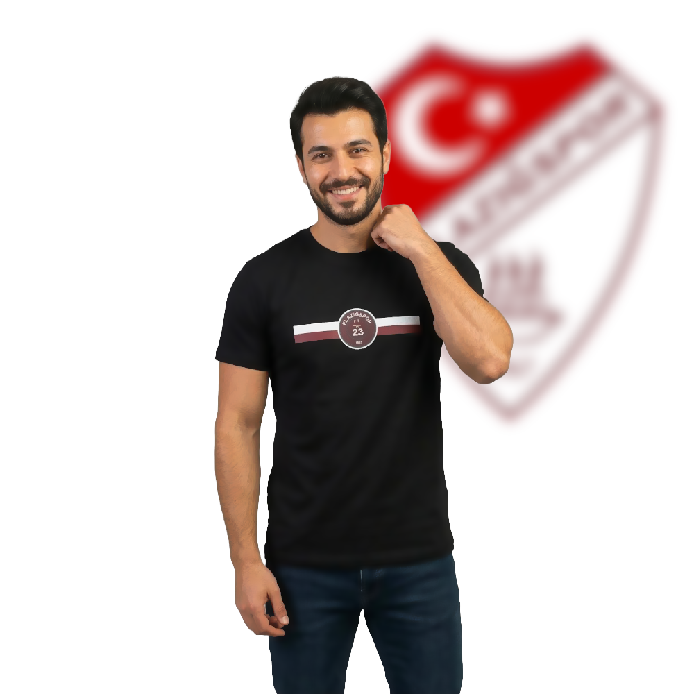 Elazığspor "Şehir Hattı 23" Siyah  Taraftar Tshirt