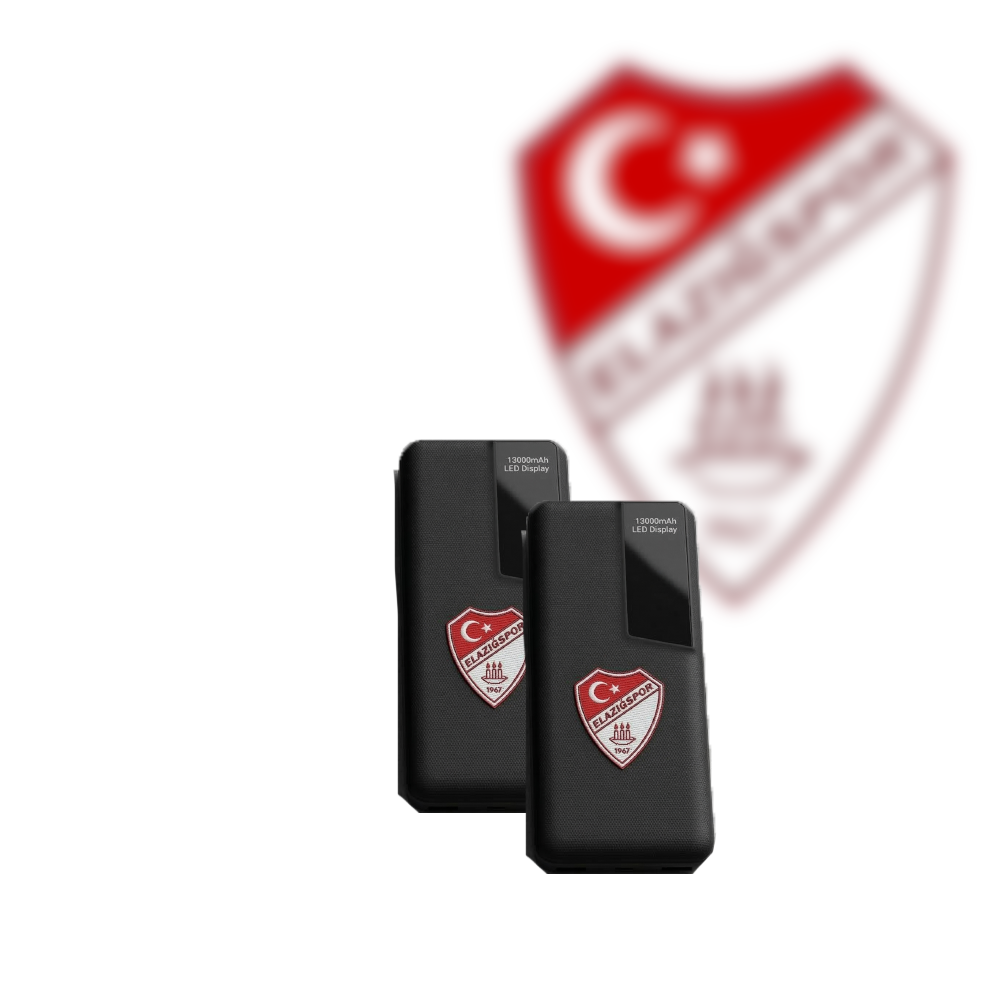 Elazığspor Powerbank 13.000 mAh led display