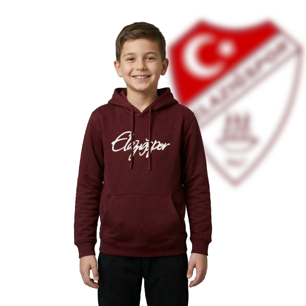 Elazığspor Klasik Script Hoodie Çocuk Sweat